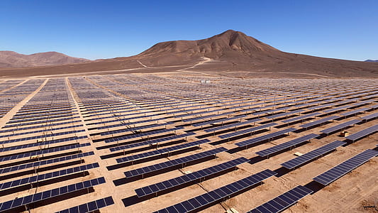 top view of solar panels in the middle of the dessert thumbnail