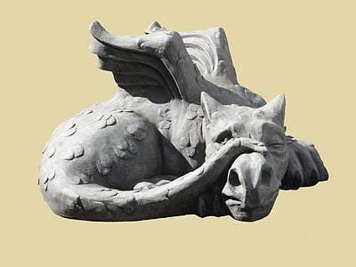gray concrete dragon statue thumbnail