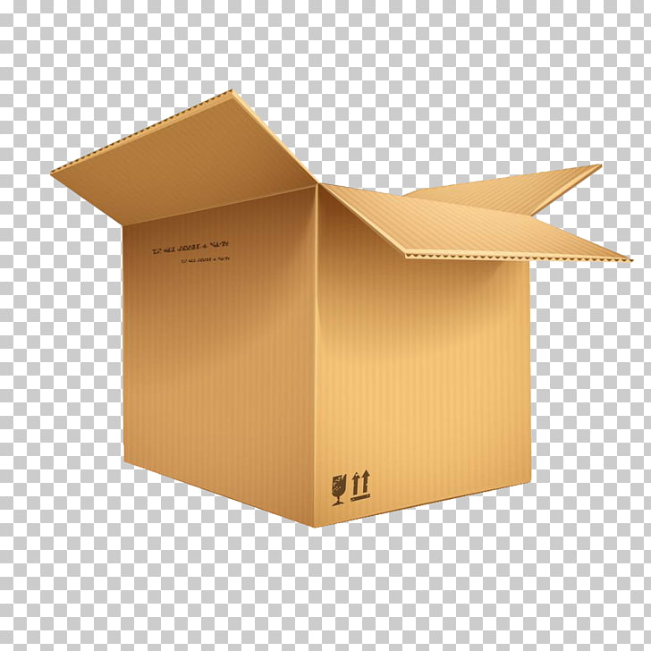 Kraft paper Cardboard box, Kraft cardboard box, brown box PNG clipart