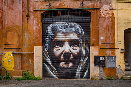 women's portrait painting on wall thumbnail