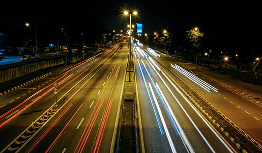 time lapse photography of road thumbnail