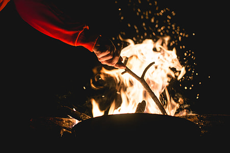 man preparing bonfire thumbnail