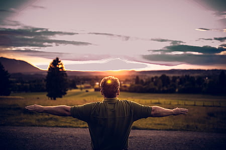 light, road, dawn, landscape thumbnail