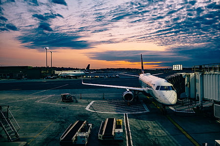 airplane on airport during daytime thumbnail
