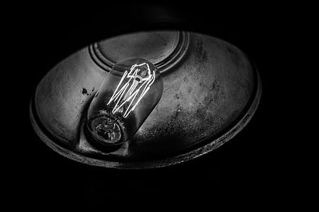 grayscale photography of filament bulb thumbnail