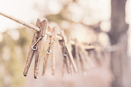 selective focus photography of wooden clip thumbnail