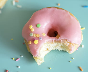 Pink Doughnut With Bite thumbnail