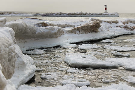 thawed ice glacier at daytime thumbnail