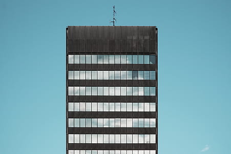 gray framed curtain wall building at daytime thumbnail