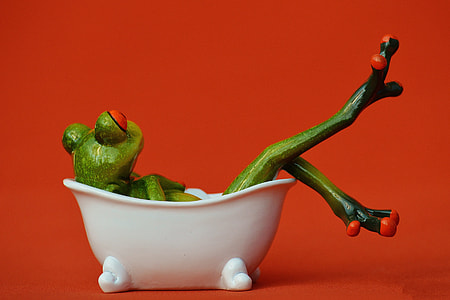 Frog in bath thumbnail