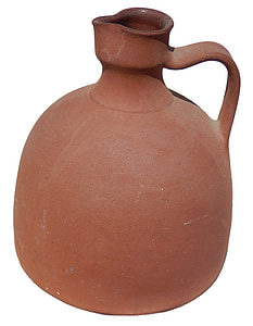 orange clay pitcher thumbnail