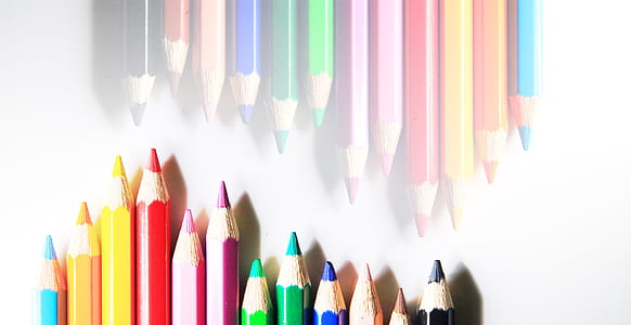 colored pencil on white surface thumbnail