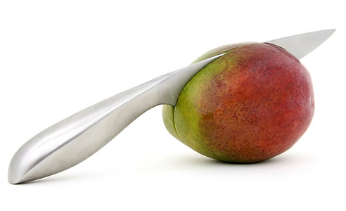 avocado with slicing by knife thumbnail