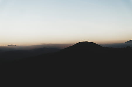 silhouette photo of mountain thumbnail