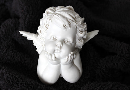 cherub ceramic figurine thumbnail