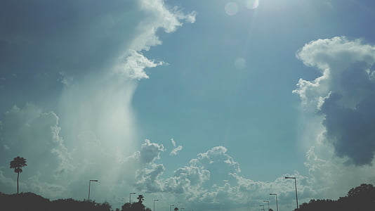 white and blue cloudy skies thumbnail