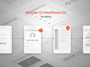 Mobile UI Wireframe Kit sketch file sketch file