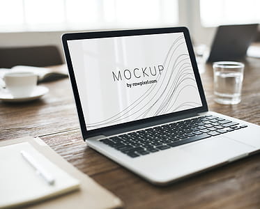 laptop, computer, keyboard, mockup thumbnail