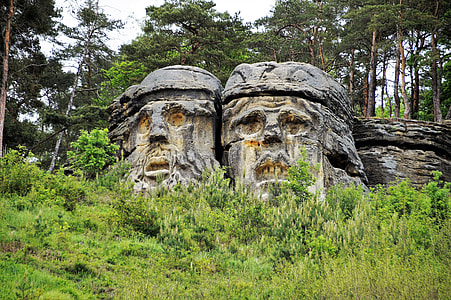 Sandstone Rocks, Carved Head thumbnail