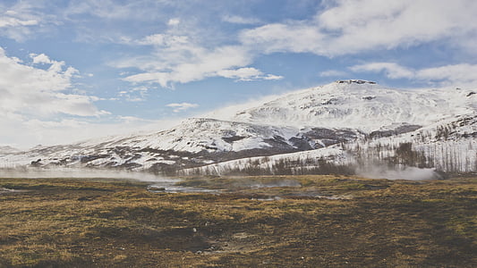 landscape photography of mountain covered with snow thumbnail