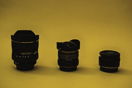 Three Black Camera Lens thumbnail