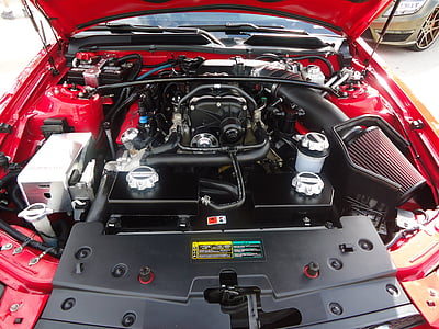 black and red car engine bay thumbnail