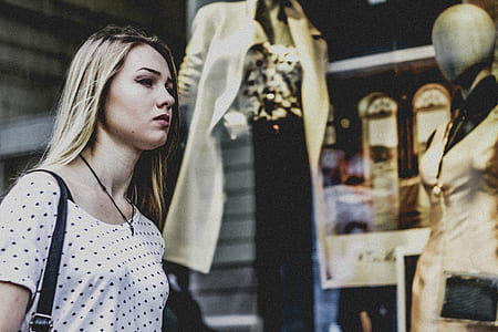 woman beside female life size mannequin thumbnail