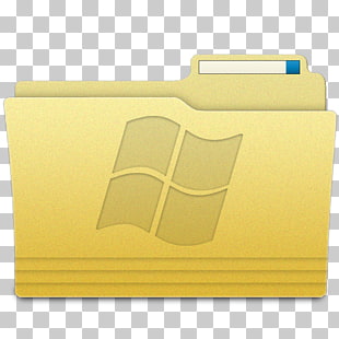 Material rectangle yellow, Folders Windows Folder, computer Windows file folder illustration PNG clipart