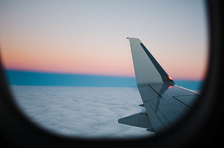 white airplane wing thumbnail