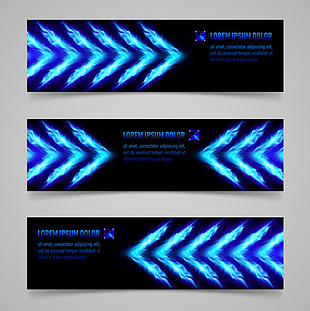 Colorful Optical Line Vector Banner 01 Eps File Free Graphics