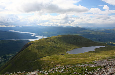 aerial photography of green mountain range thumbnail