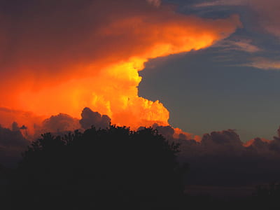 orange and gray cloudy skies thumbnail