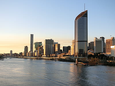 calm waters near high-rise buildings thumbnail