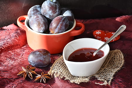 food photography of white ceramic bowl with red liquid thumbnail