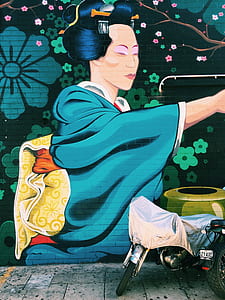 geisha wall art thumbnail