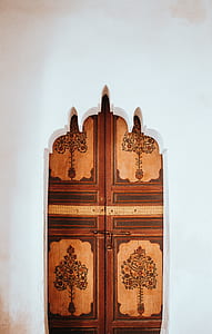 brown wooden door thumbnail