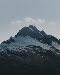 mountain alps with several clouds thumbnail