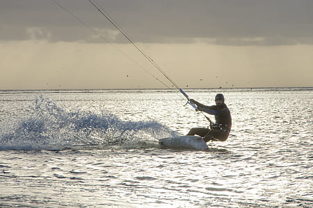 sea, landscape, sunset, person thumbnail