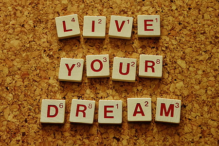 Live your dream scrabble block thumbnail