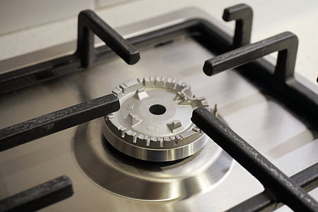 gray stainless steel gas stove thumbnail