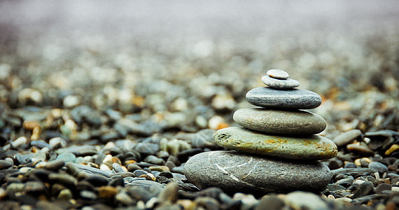shallow photography of stone stacking thumbnail