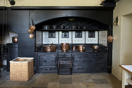 gold steel cookware set on the kitchen thumbnail
