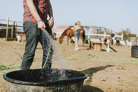 Person Holding Hose thumbnail