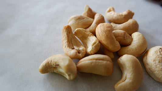 cashew nuts on white surface thumbnail