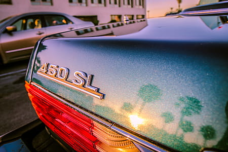 Teal Mercedes-benz 450 Sl Car thumbnail