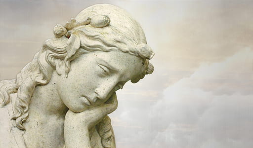 female concrete statue thumbnail