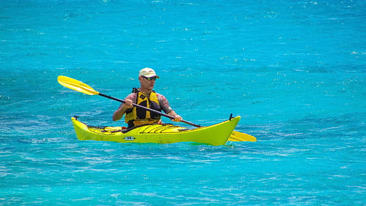 man riding kayak thumbnail