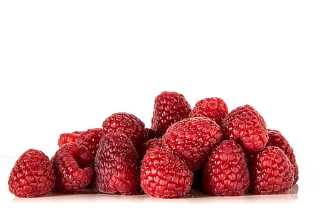 raspberries on white surface thumbnail