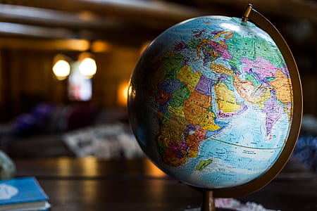 blue and brown desk globe thumbnail
