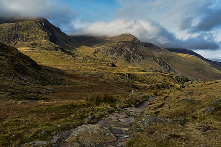 aerial photography of mountains thumbnail